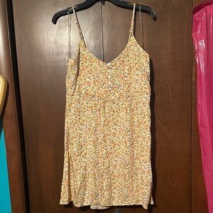 Arizona Jean Company Yellow Floral Midi Dress